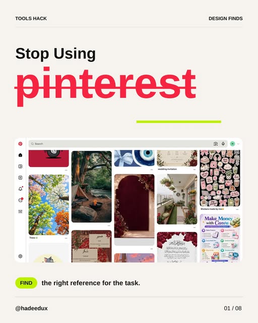 Design inspiration beyond Pinterest cover