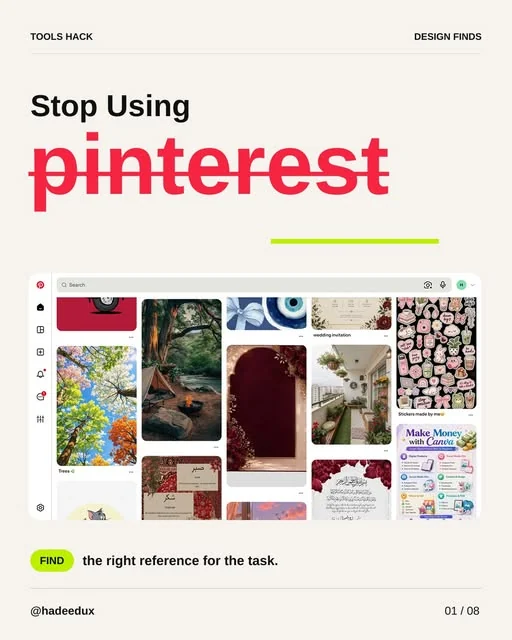 Design inspiration beyond Pinterest cover