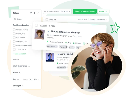 Talentera recruitment platform design concept